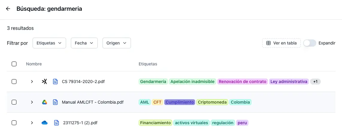 Demostración: Búsqueda avanzada de documentos en un click